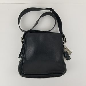 COACH Black Leather Legacy Studio Crossbody Bag
